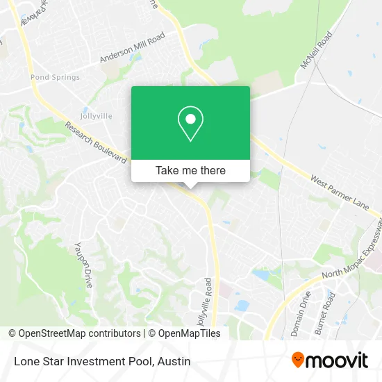 Mapa de Lone Star Investment Pool