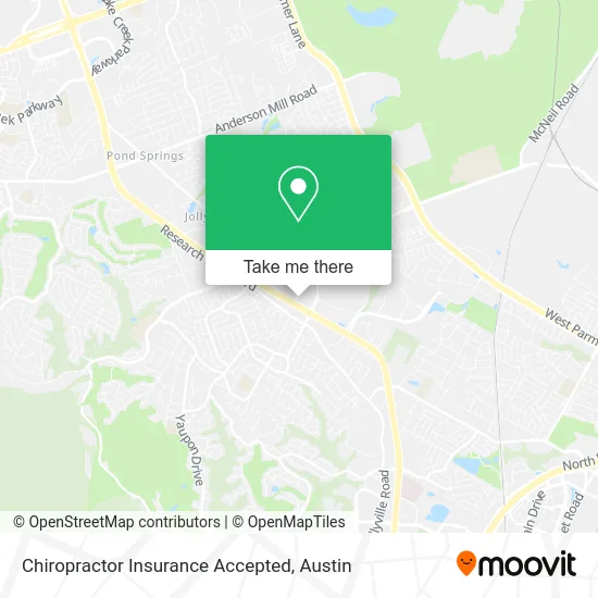 Chiropractor Insurance Accepted map