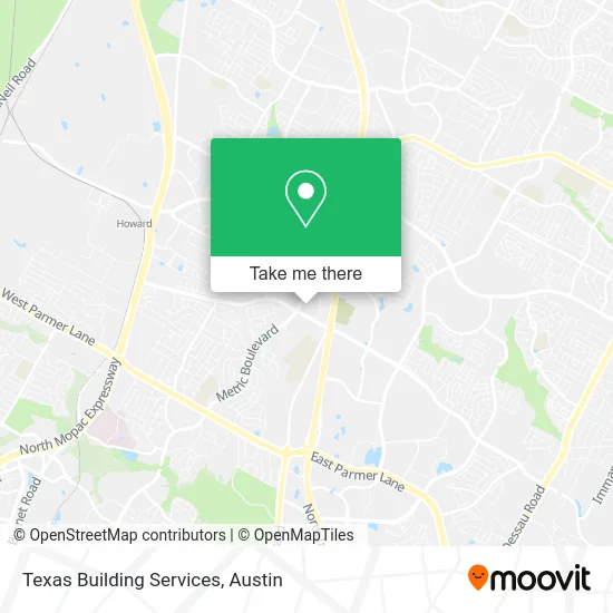 Texas Building Services map