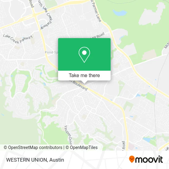 WESTERN UNION map