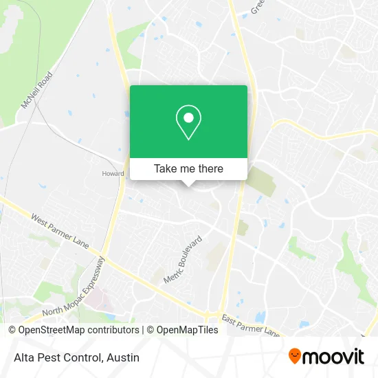 Alta Pest Control map