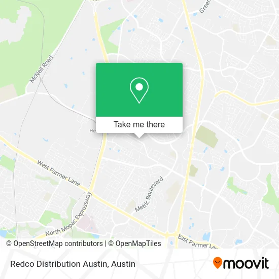 Redco Distribution Austin map