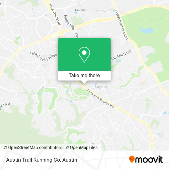 Austin Trail Running Co map