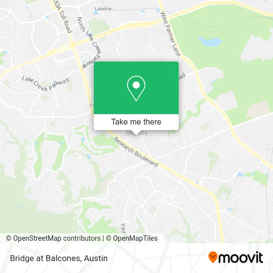 Bridge at Balcones map