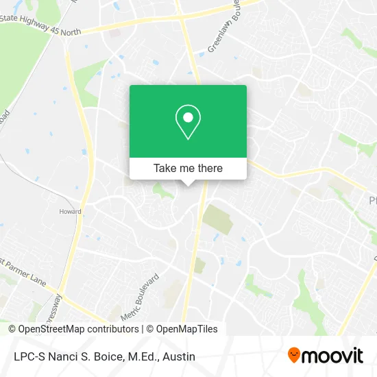 LPC-S Nanci S. Boice, M.Ed. map