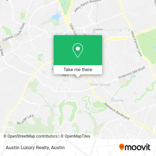 Austin Luxury Realty map
