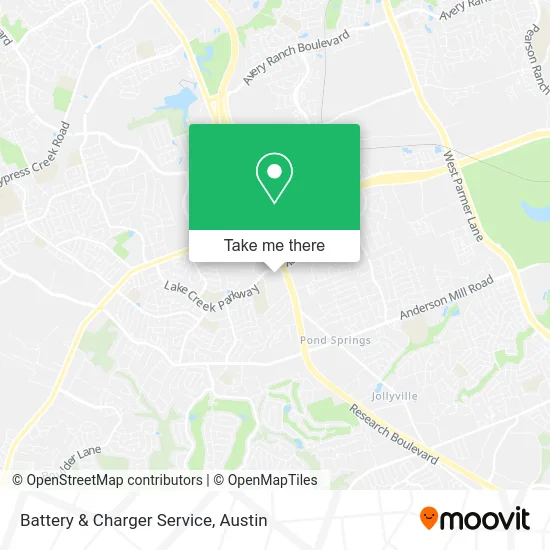 Battery & Charger Service map