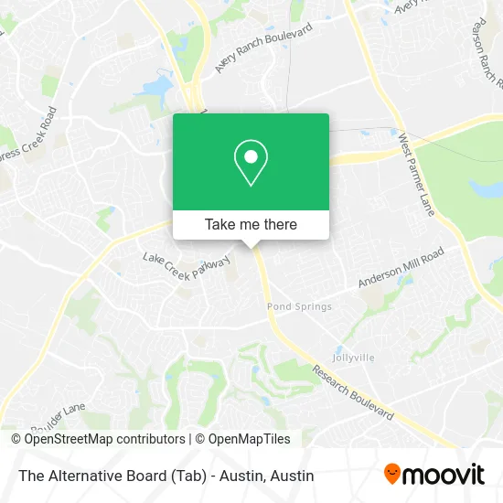 The Alternative Board (Tab) - Austin map