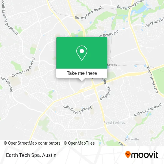 Earth Tech Spa map