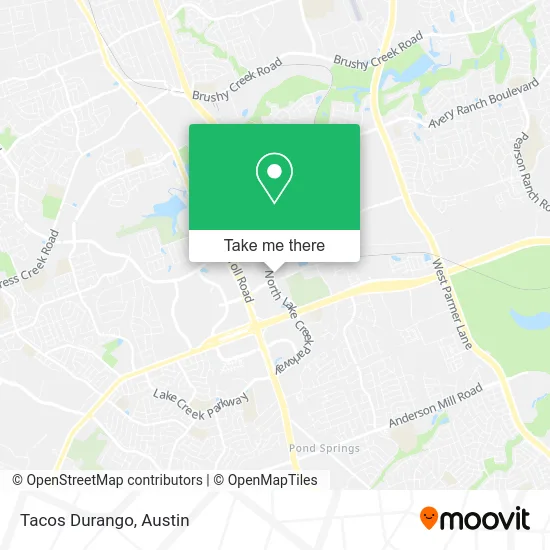 Tacos Durango map