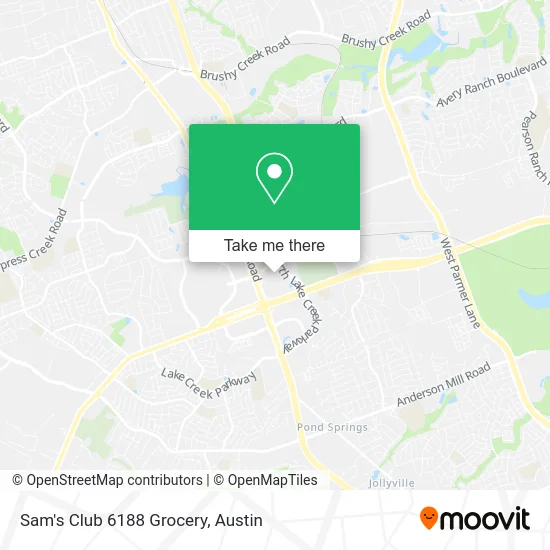 Sam's Club 6188 Grocery map