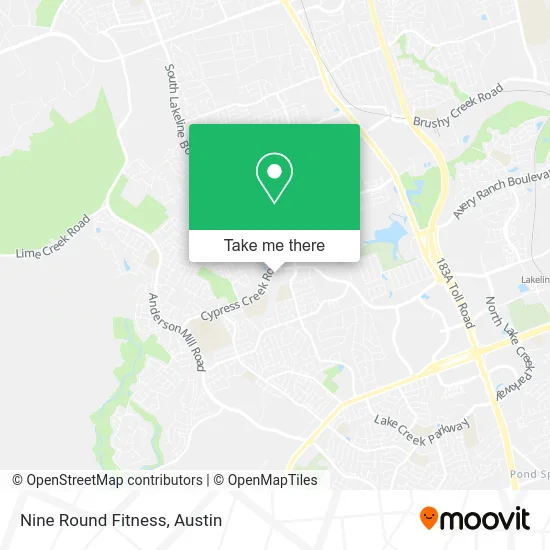 Mapa de Nine Round Fitness