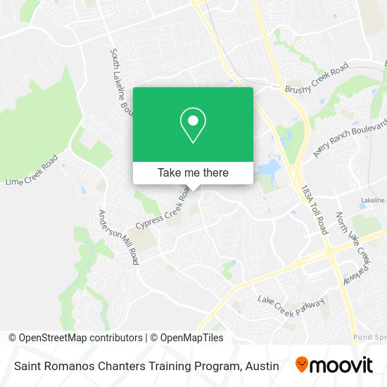 Saint Romanos Chanters Training Program map