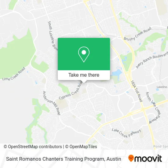 Mapa de Saint Romanos Chanters Training Program