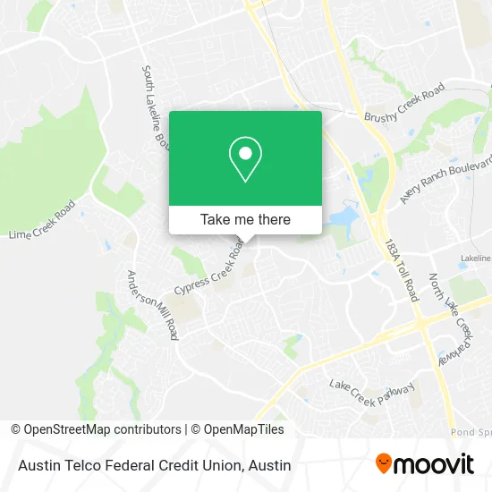 Mapa de Austin Telco Federal Credit Union