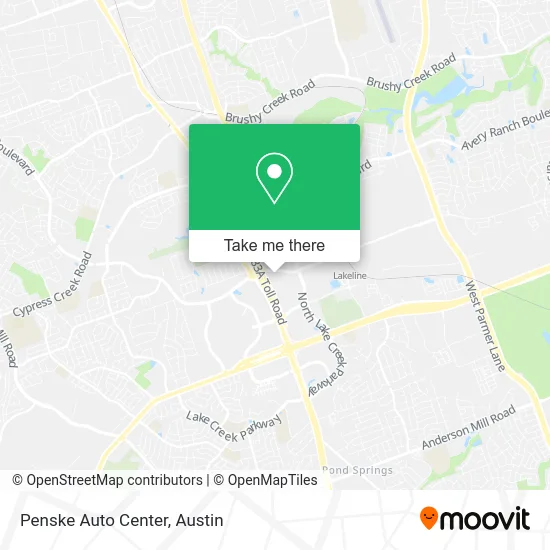 Penske Auto Center map