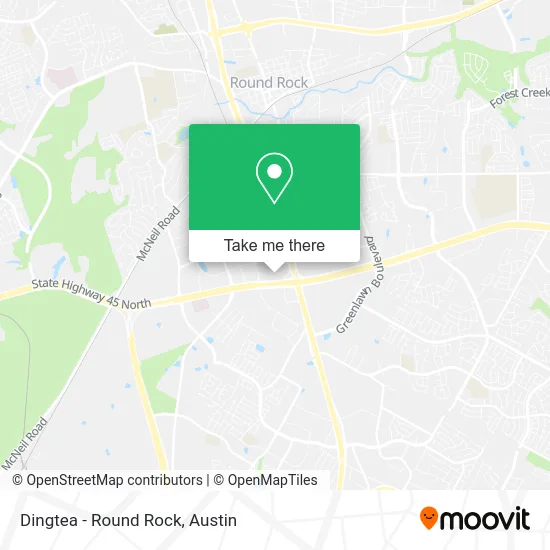 Dingtea - Round Rock map