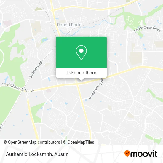Authentic Locksmith map