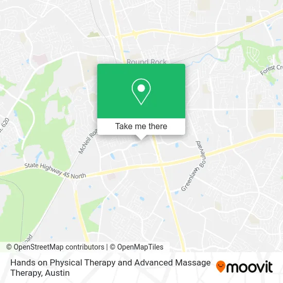 Hands on Physical Therapy and Advanced Massage Therapy map