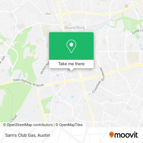Sam's Club Gas map