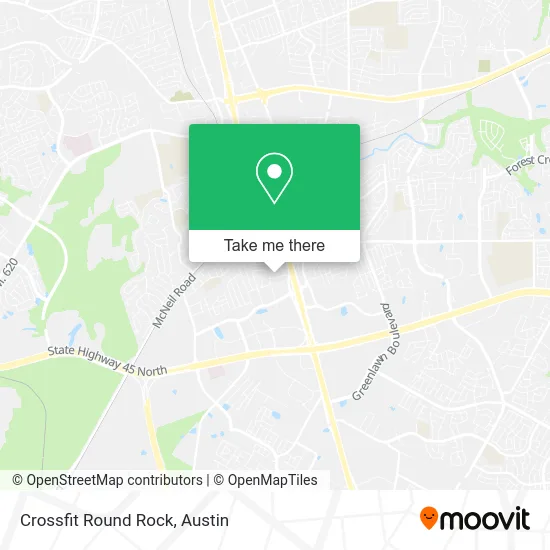 Crossfit Round Rock map