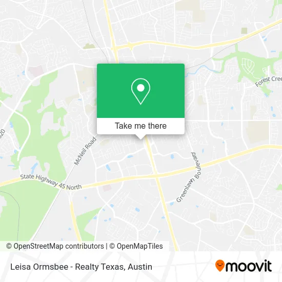 Leisa Ormsbee - Realty Texas map