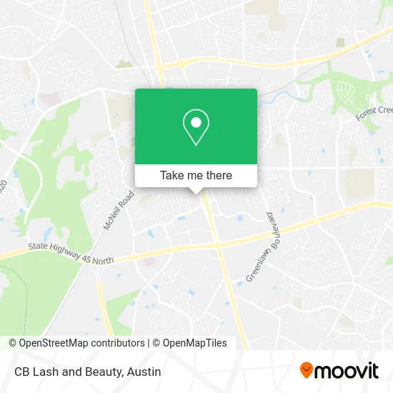 CB Lash and Beauty map