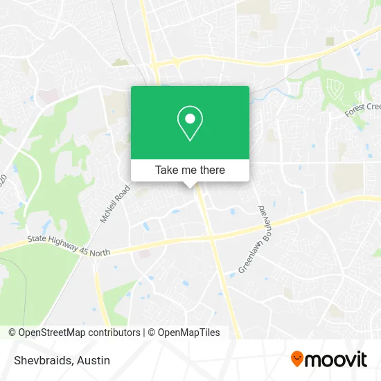Shevbraids map