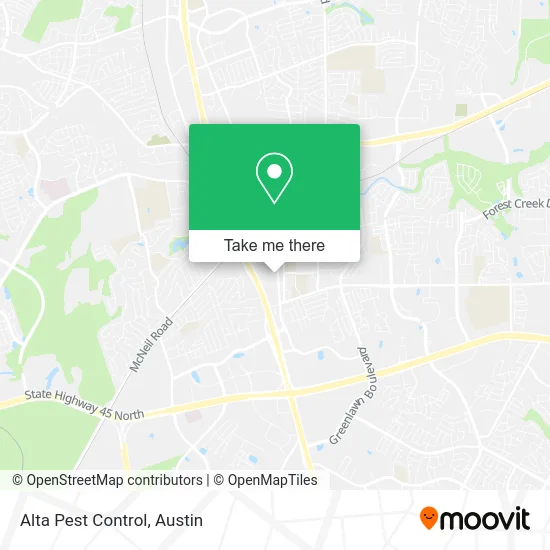 Alta Pest Control map
