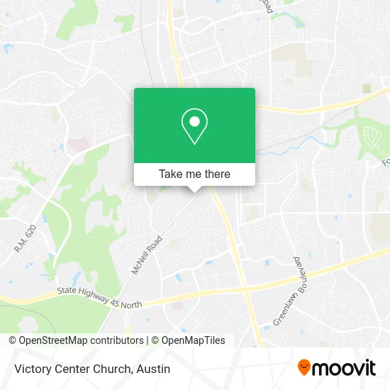 Victory Center Church map