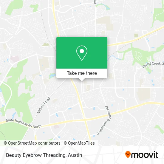 Beauty Eyebrow Threading map