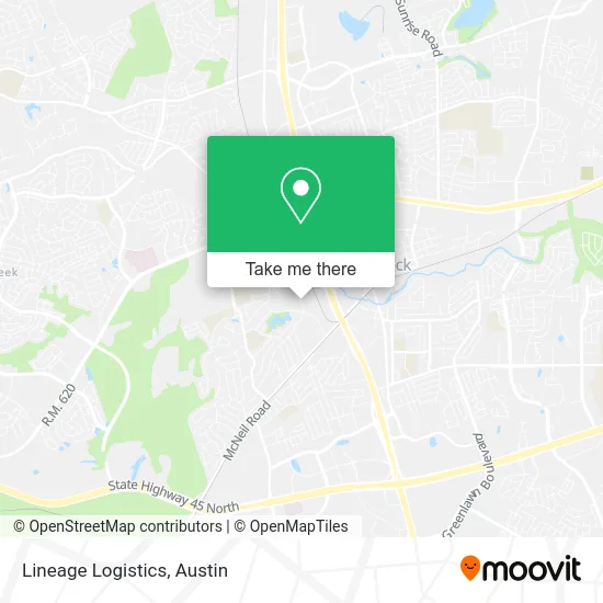 Mapa de Lineage Logistics