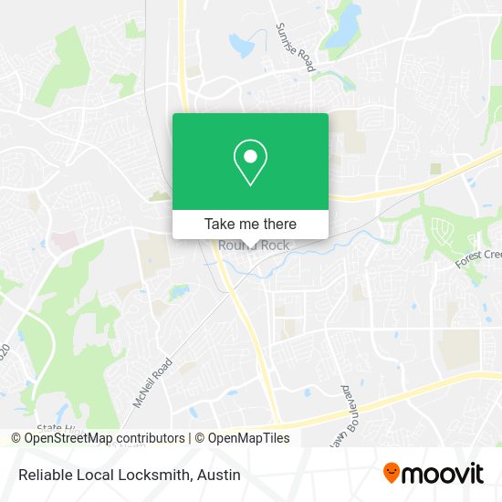 Reliable Local Locksmith map