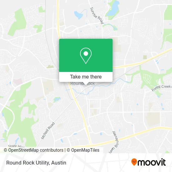 Round Rock Utility map