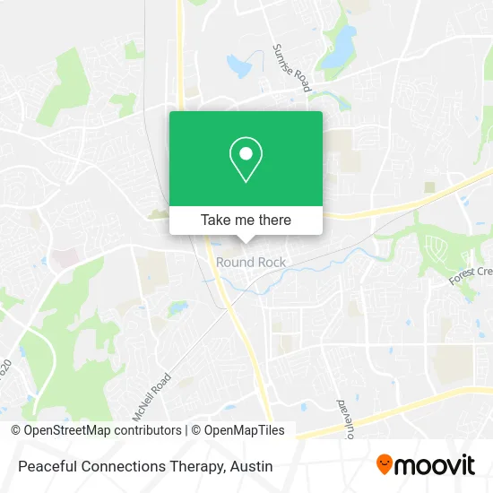 Peaceful Connections Therapy map