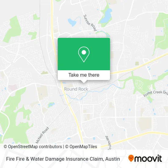 Fire Fire & Water Damage Insurance Claim map