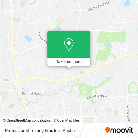 Professional Testing Emi, Inc. map