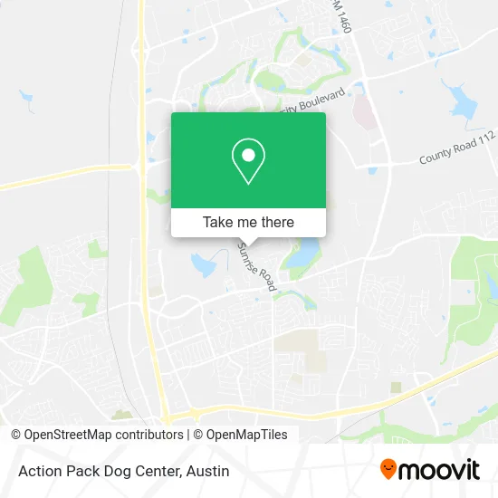 Action Pack Dog Center map