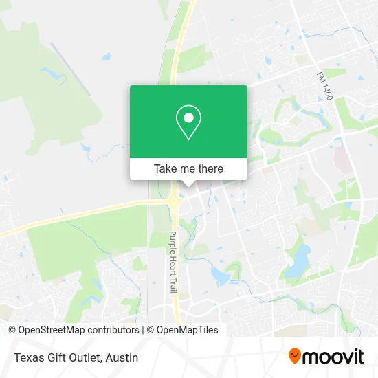Texas Gift Outlet map