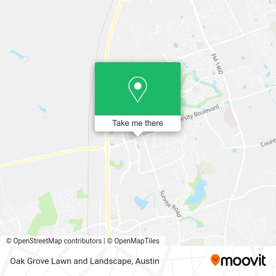 Oak Grove Lawn and Landscape map