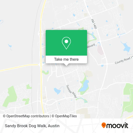 Sandy Brook Dog Walk map