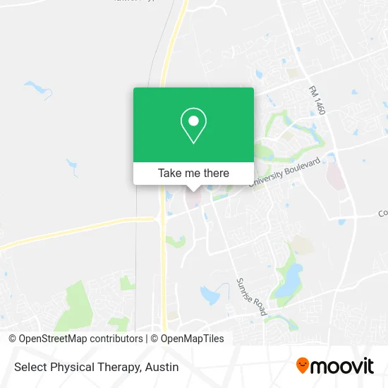 Select Physical Therapy map