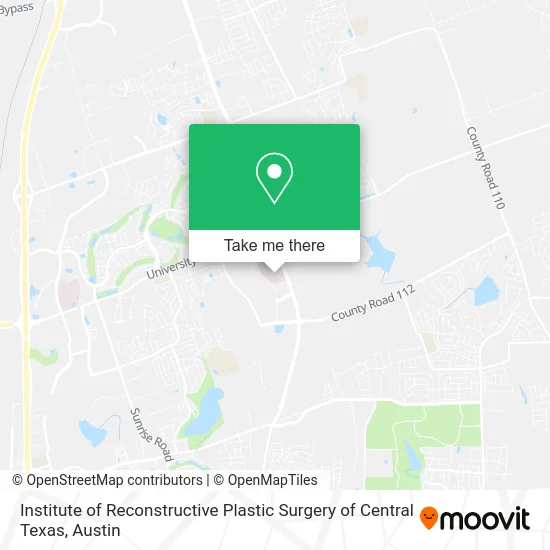 Institute of Reconstructive Plastic Surgery of Central Texas map