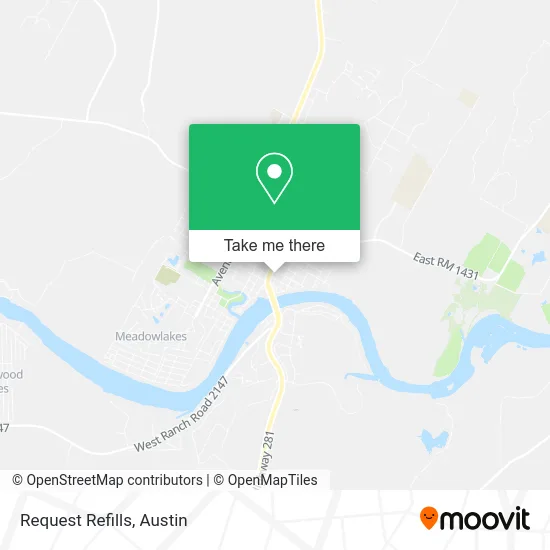Request Refills map