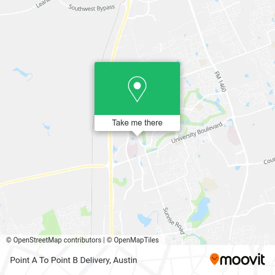 Point A To Point B Delivery map