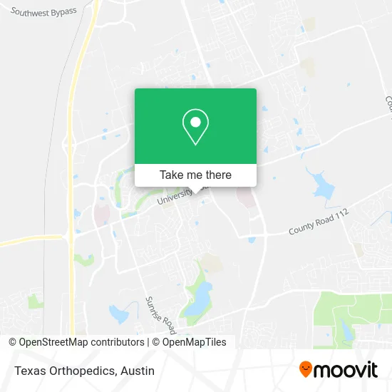 Texas Orthopedics map