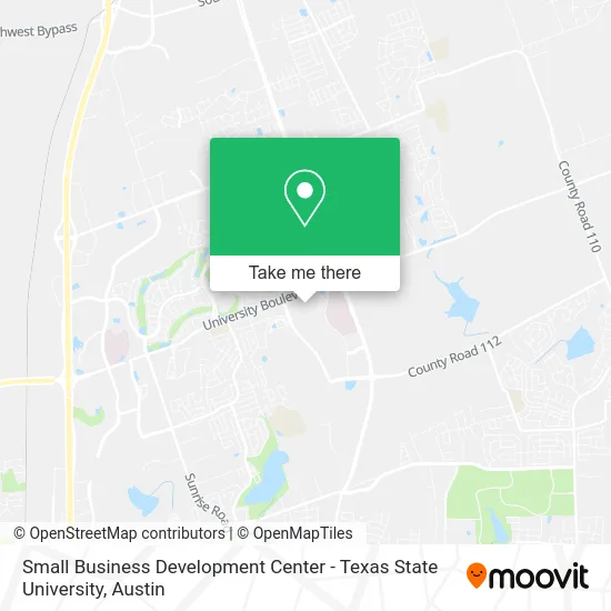 Small Business Development Center - Texas State University map