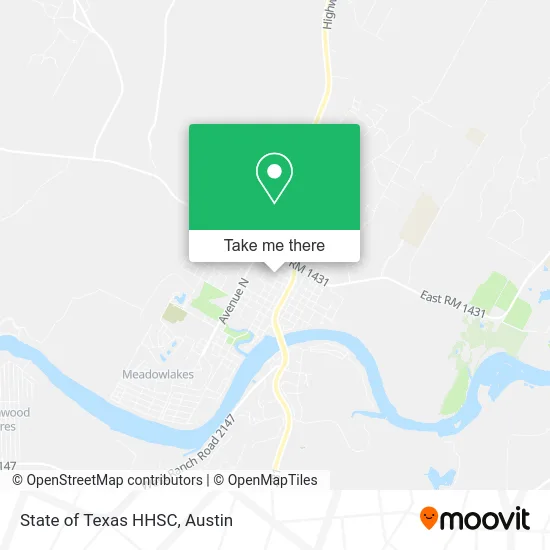 State of Texas HHSC map