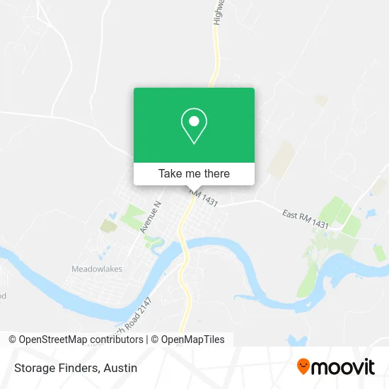 Storage Finders map