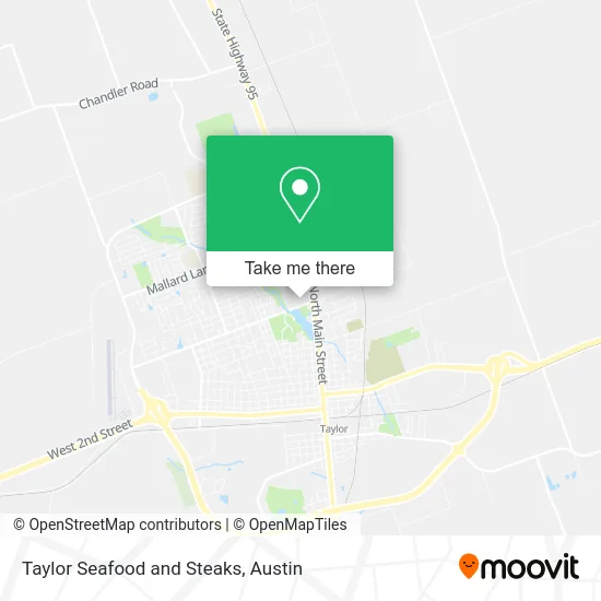 Taylor Seafood and Steaks map